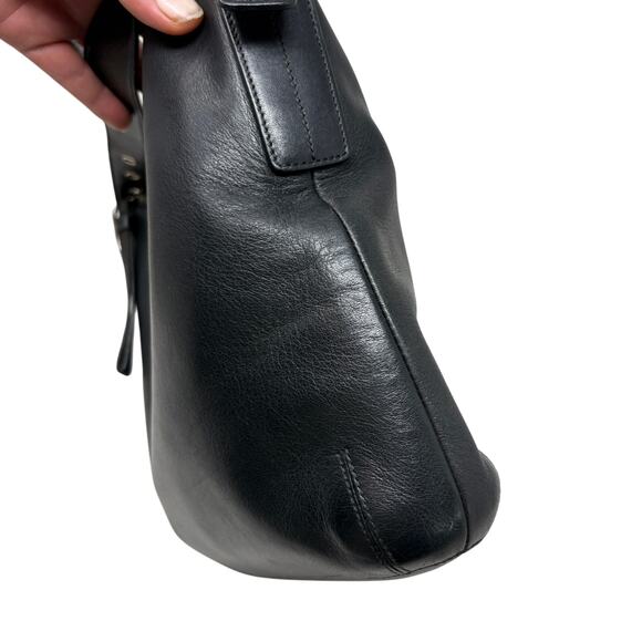 Vintage Coach Legacy Slim Duffel Smooth Leather Bag Purse 9326 Black DIY Zipper - Picture 6 of 11